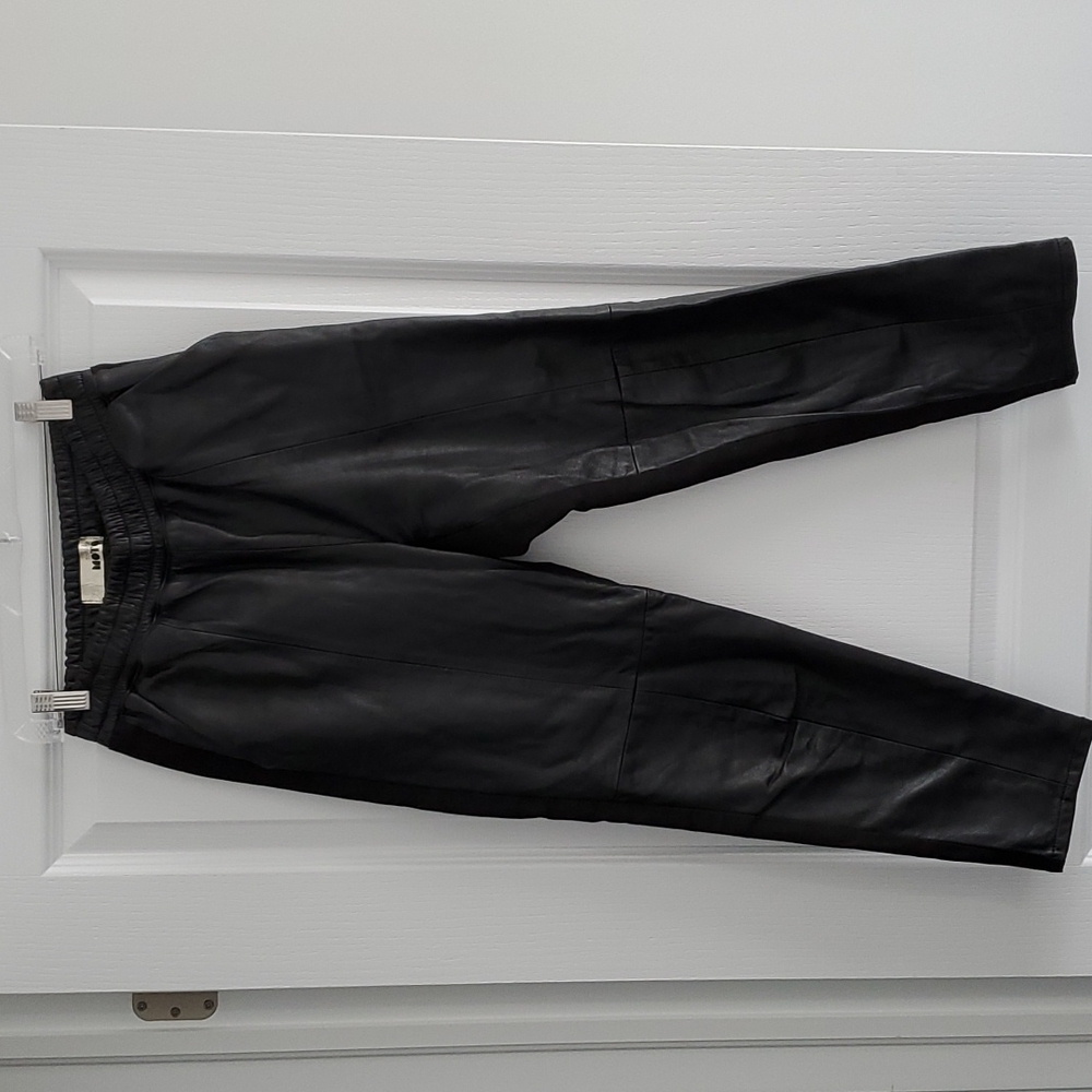 REAL LEATHER TOP SHOP PANTS